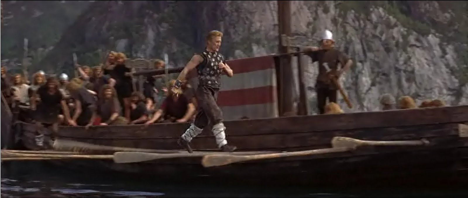 Image result for the vikings movie 1958 walking the oars