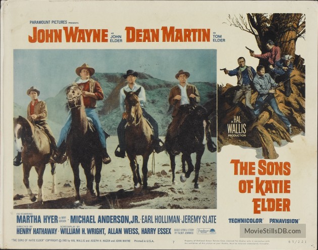 The Sons of Katie Elder John Wayne movie trading cards