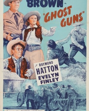 Poster for the movie ghost guns with Evelyn Finley