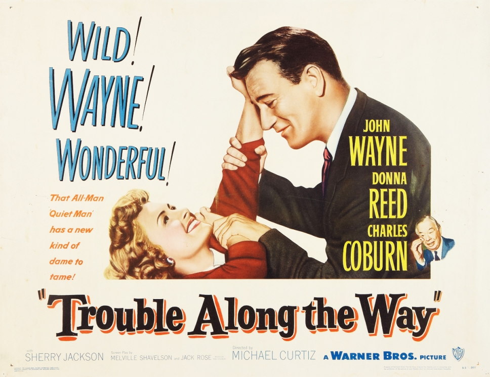 lobby card for Trouble Along The Way