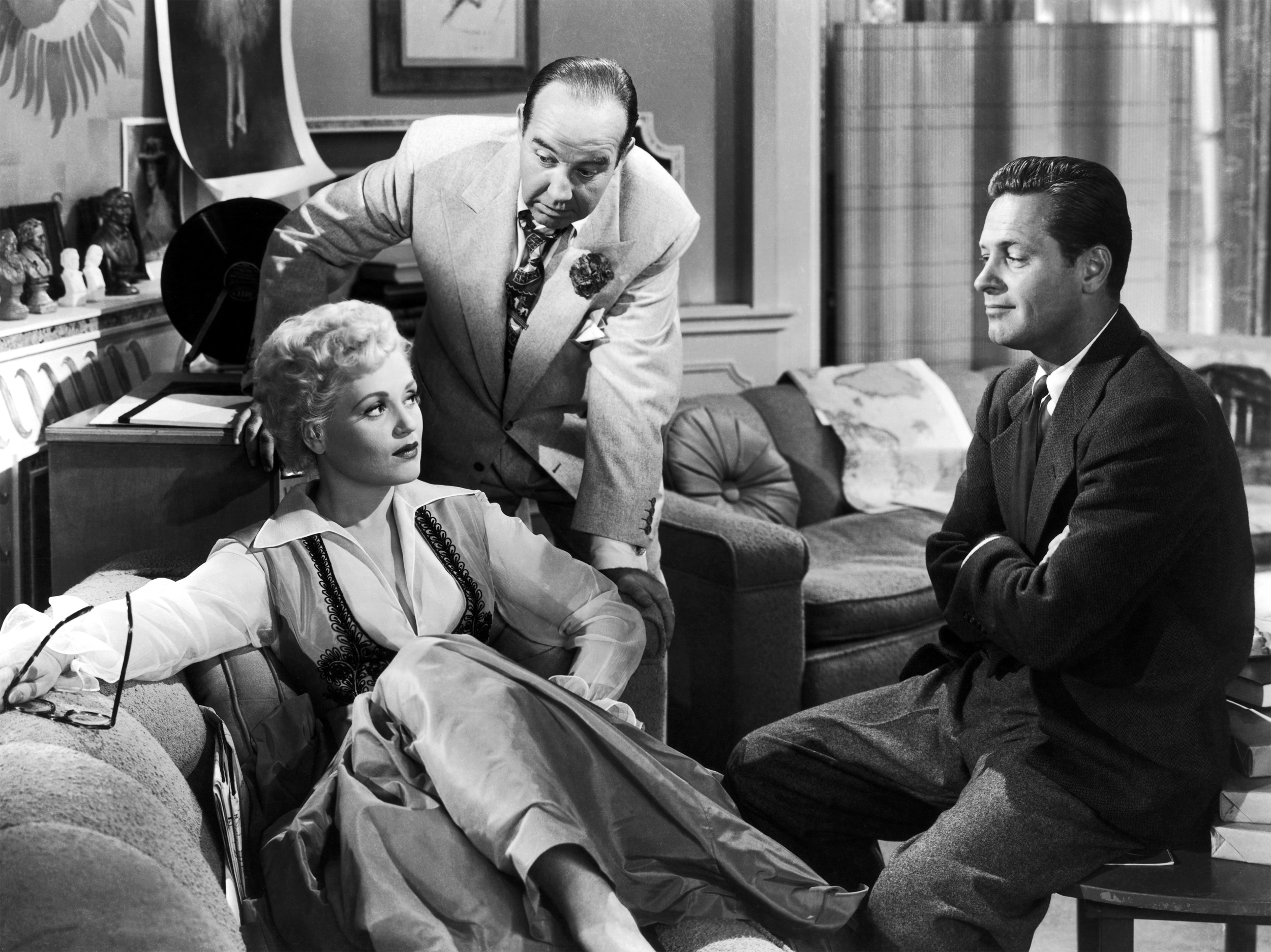 Judy Holliday Broderick Crawford William Holden in Born yesterday